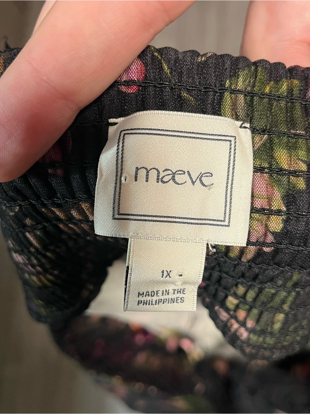 Anthropologie Maeve Fruit & Floral Dress NWT 1X Lace Trim Plus Size - Picture 14 of 16